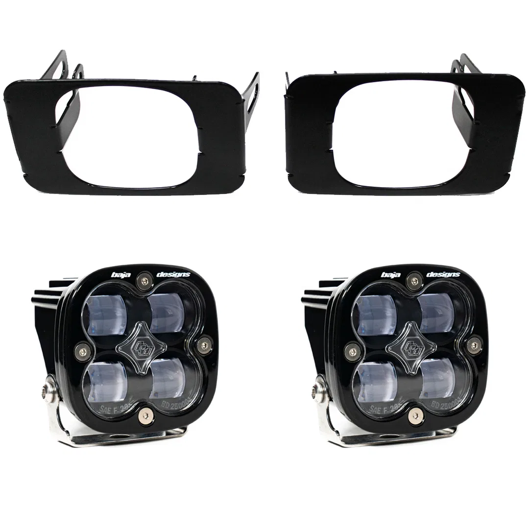 447618 – BAJA DESIGN Driving/ Fog Light, LED Bulb 4 Cree LED 3 Inch Square Squadron SAE And Squadron Sport 22 Watt Bu...